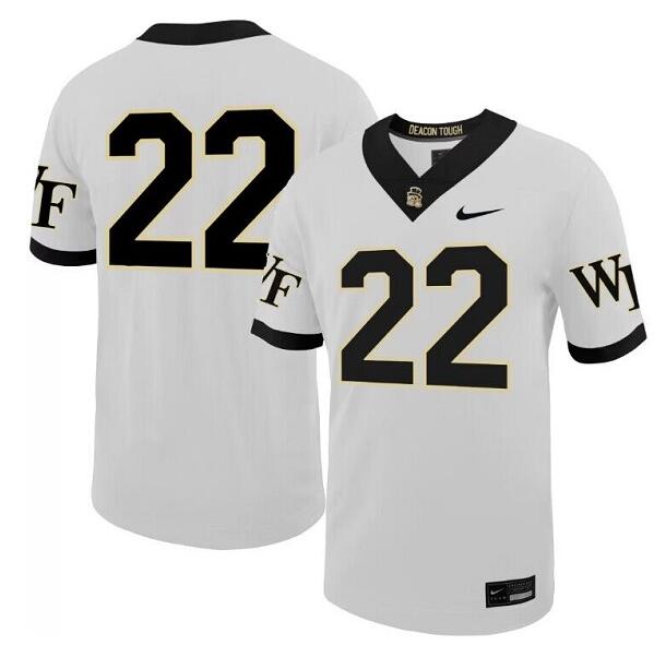 Men's Wake Forest Demon Deacons Customized White Stitched Football Jersey